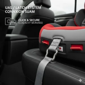 Height and weight chart in metric and imperial units for transitioning to the best booster seats in Canada.