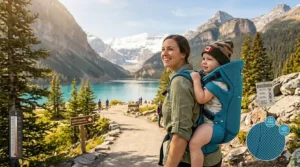 Lightweight mesh toddler carrier designed for humidity and summer heat in Ontario and Quebec.