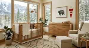Space-saving nursery furniture sets designed for modern Canadian condo living and smaller bedrooms.